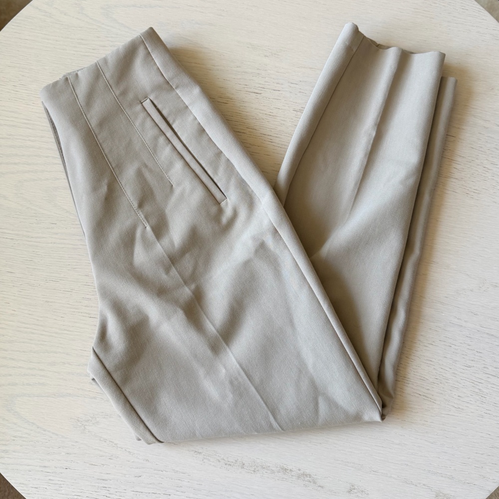 Zara light tan trousers